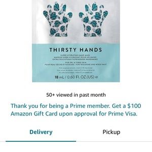 Nailsinc London thirsty hands hydrating mask